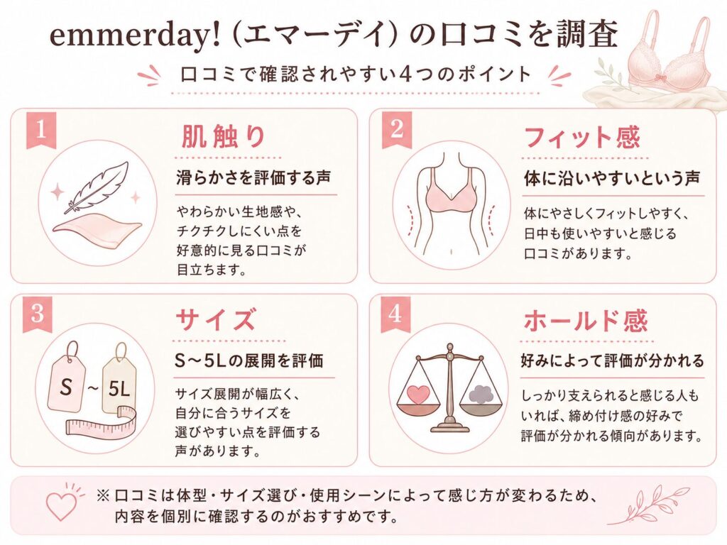 emmerday!(エマーデイ)の口コミを調査