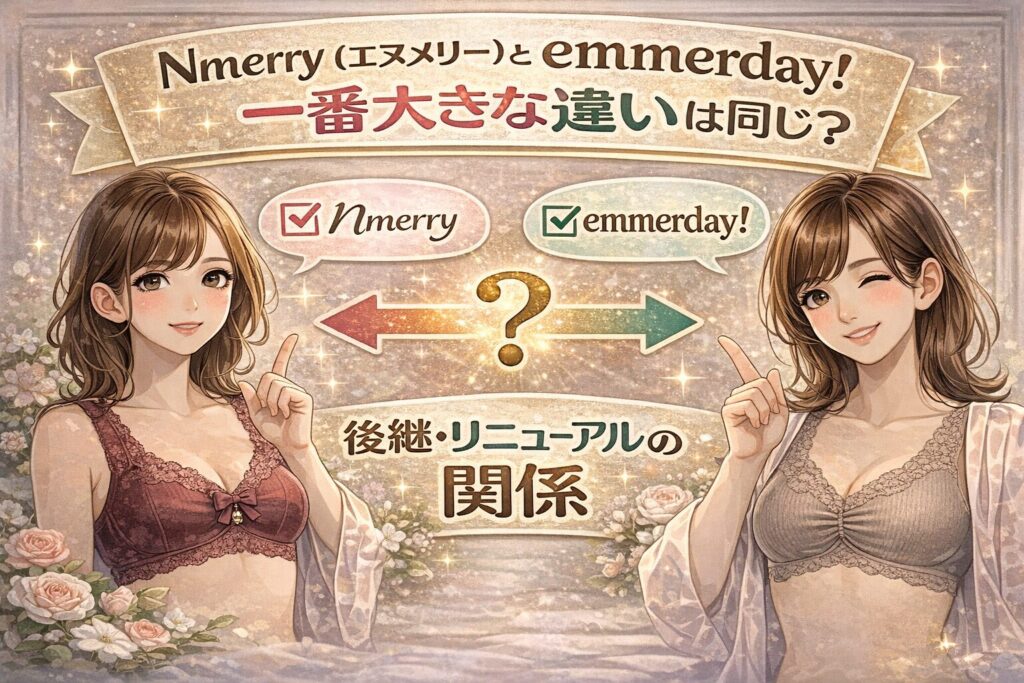 Nmerry（エヌメリー）とemmerday!（エマーデイ）は同じ？後継・リニューアルの関係