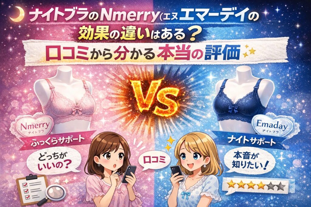 Nmerry（エヌメリー）とエマーデイの効果の違いはある？口コミから分かる本当の評価