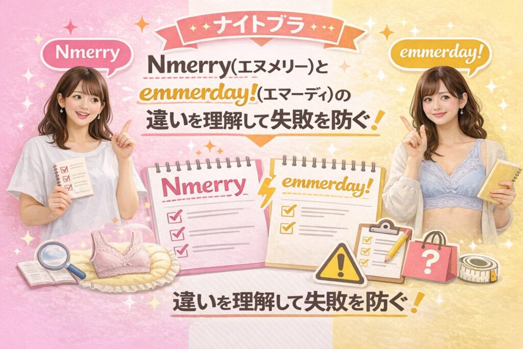 まとめ｜Nmerry（エヌメリー）とemmerday!（エマーデイ）の違いを理解して失敗を防ぐ