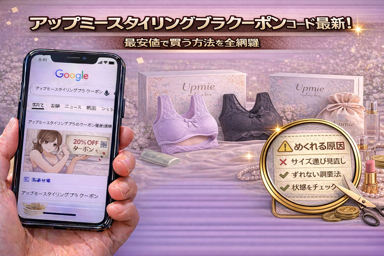 アップミースタイリングブラクーポンコード最新!最安値で買う方法を全網羅