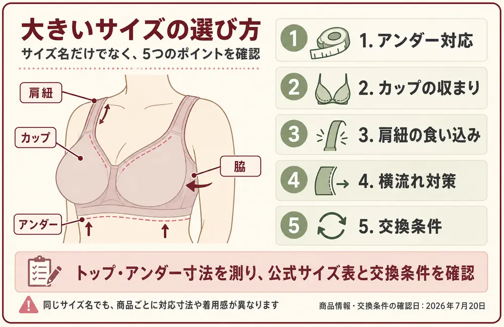 大きいサイズを探している人